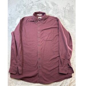 LL Bean Men's Wicked Houndstooth Long Sleeve Flannel Shirt Traditional XLT